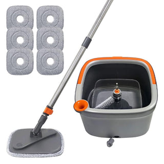 Sakerplus Mop and Bucket with Wringer Set