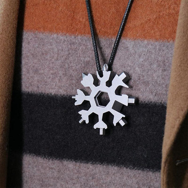 Sakerplus 18-in-1 Stainless Steel Snowflakes Multi-tool