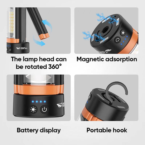 Sakerplus Upgraded Portable Camping Light with Bracket
