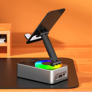 Soporte con altavoz Bluetooth y batería externa