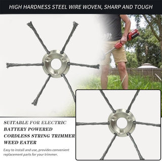 6 inch Steel Wire Brush Cutter Trimmer Head