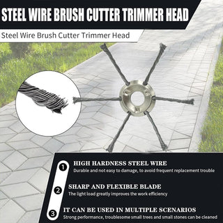 6 inch Steel Wire Brush Cutter Trimmer Head