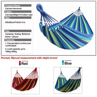 Sakerplus Brazilian Double Hammock with Ropes