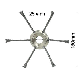 6 inch Steel Wire Brush Cutter Trimmer Head