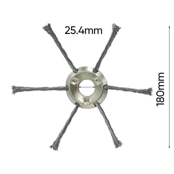 6 inch Steel Wire Brush Cutter Trimmer Head