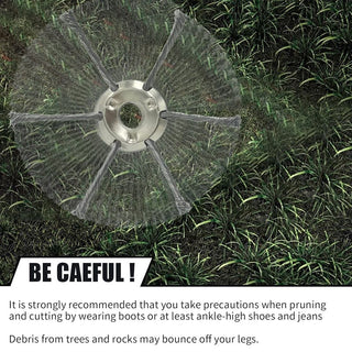 6 inch Steel Wire Brush Cutter Trimmer Head