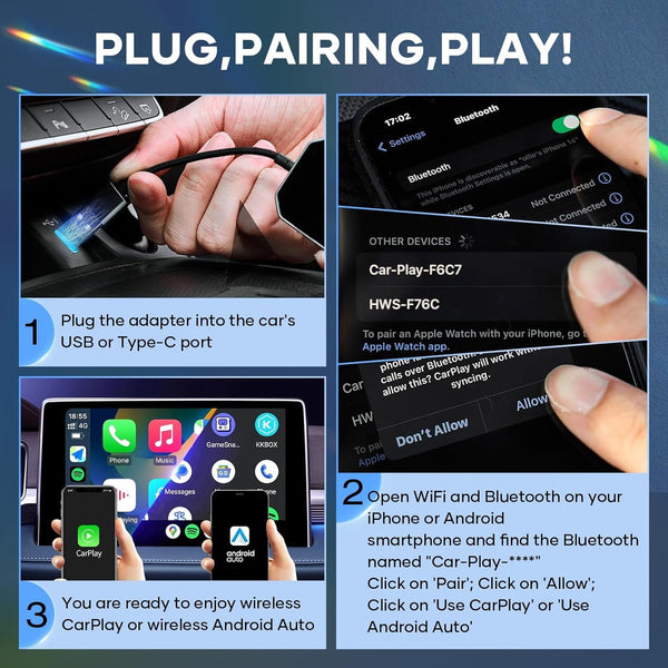 Sakerplus Wireless CarPlay Adapter