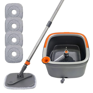 Sakerplus Mop and Bucket with Wringer Set