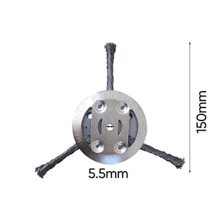 6 inch Steel Wire Brush Cutter Trimmer Head