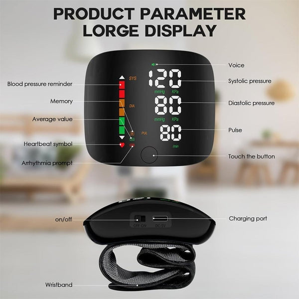Sakerplus Wrist Blood Pressure Monitor
