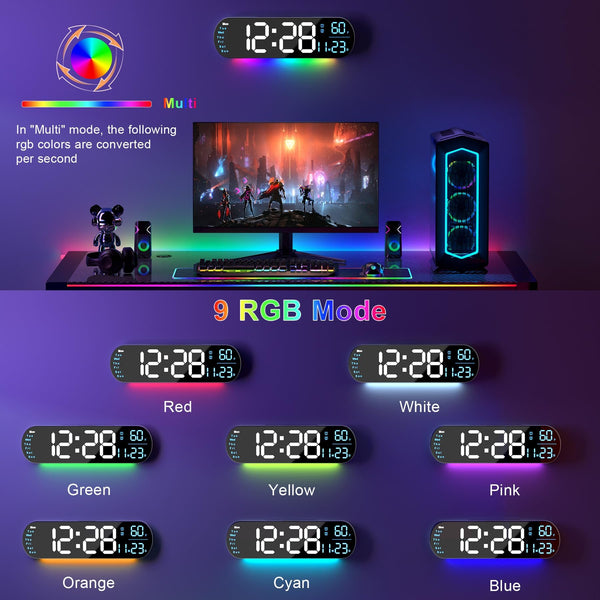 Sakerplus Multi Functional LED Display Clock