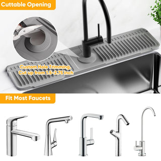 Sakerplus® Sloped Faucet Splash Guard Mat