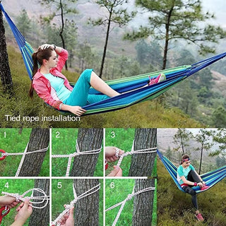 Sakerplus Brazilian Double Hammock with Ropes