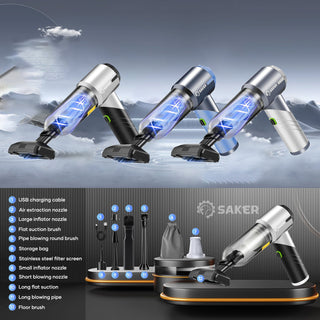 Sakerplus Portable Cordless Car Vacuum