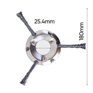 6 inch Steel Wire Brush Cutter Trimmer Head