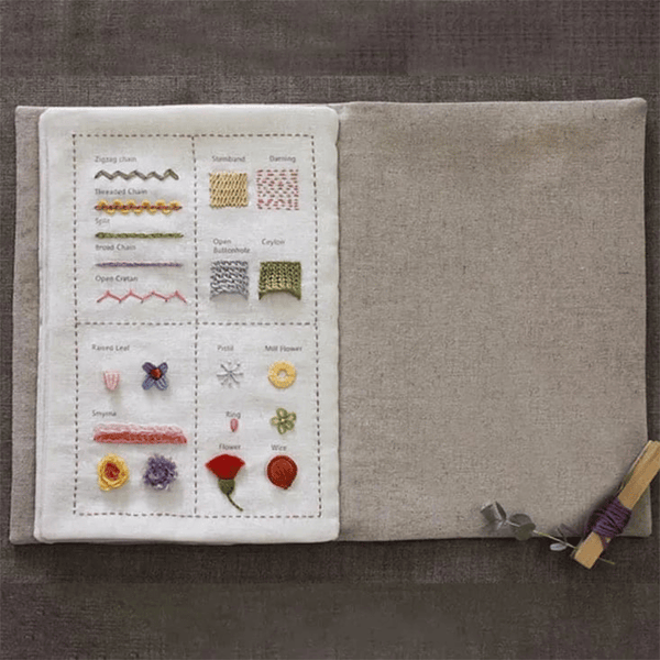 Sakerplus® All-Scenario Embroidery Stitch Book Kit