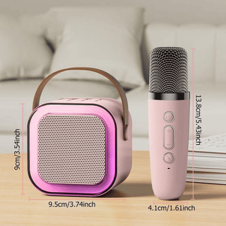 SAKER Portable Wireless Karaoke Speaker with Microphone