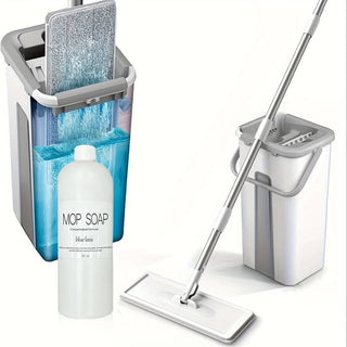 Sakerplus Mop and Bucket with Wringer Set