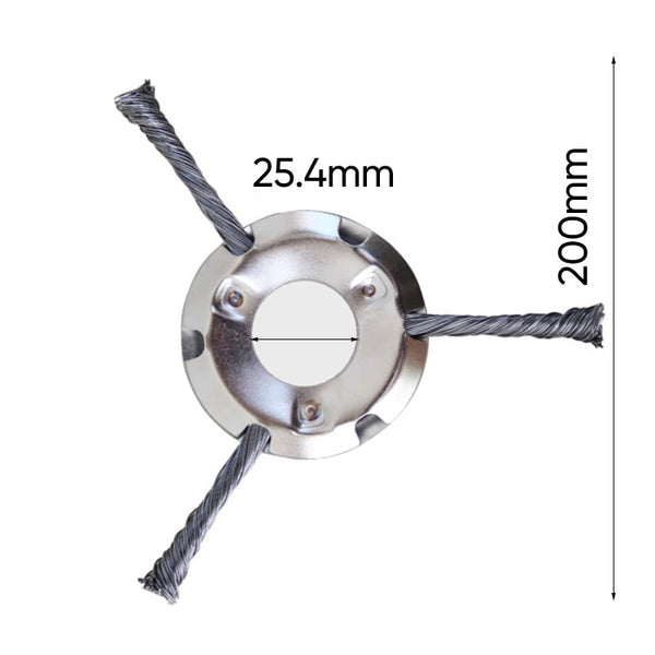 6 inch Steel Wire Brush Cutter Trimmer Head