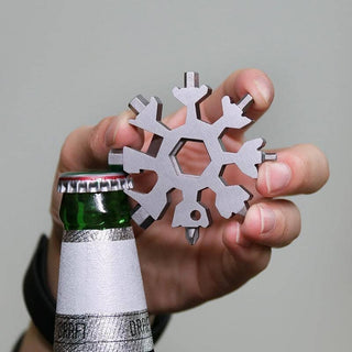 Sakerplus 18-in-1 Stainless Steel Snowflakes Multi-tool