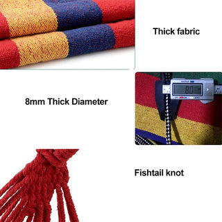 Sakerplus Brazilian Double Hammock with Ropes