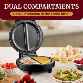 Sakerplus® Dual-Zone Electric Omelette Maker