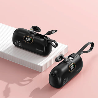 Sakerplus® Digital Display Capsule Power Bank