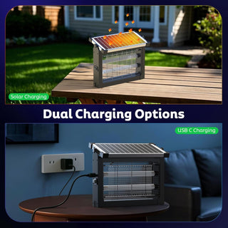 Sakerplus Outdoor Solar Bug Zapper