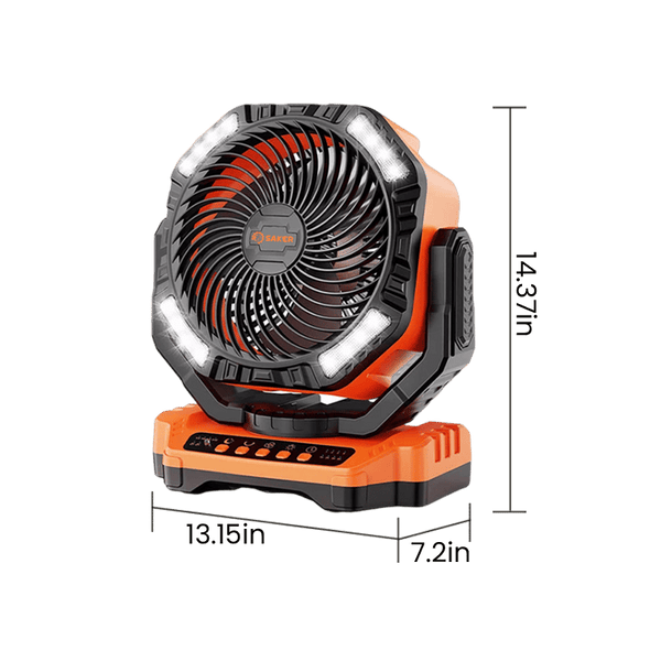 SAKER® Rechargeable Camping Fan