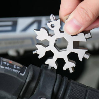 Sakerplus 18-in-1 Stainless Steel Snowflakes Multi-tool