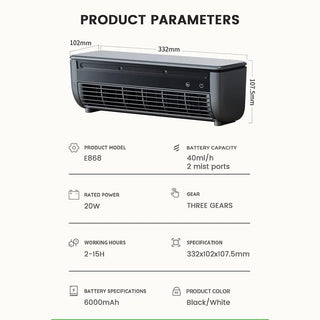 Sakerplus Portable Wireless Wall Mounted Air Conditioner