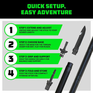 Sakerplus Collapsible Tactical Hiking Trekking Pole