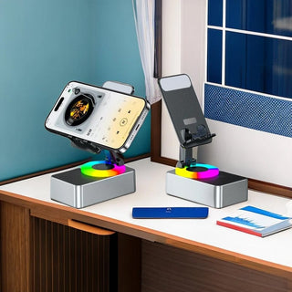 Soporte con altavoz Bluetooth y batería externa