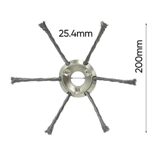 6 inch Steel Wire Brush Cutter Trimmer Head