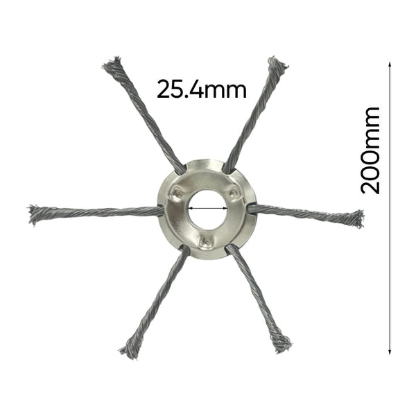 6 inch Steel Wire Brush Cutter Trimmer Head