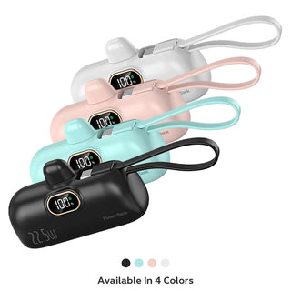 Sakerplus® Digital Display Capsule Power Bank